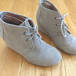 TOMS Kayla Desert Wedge Booties